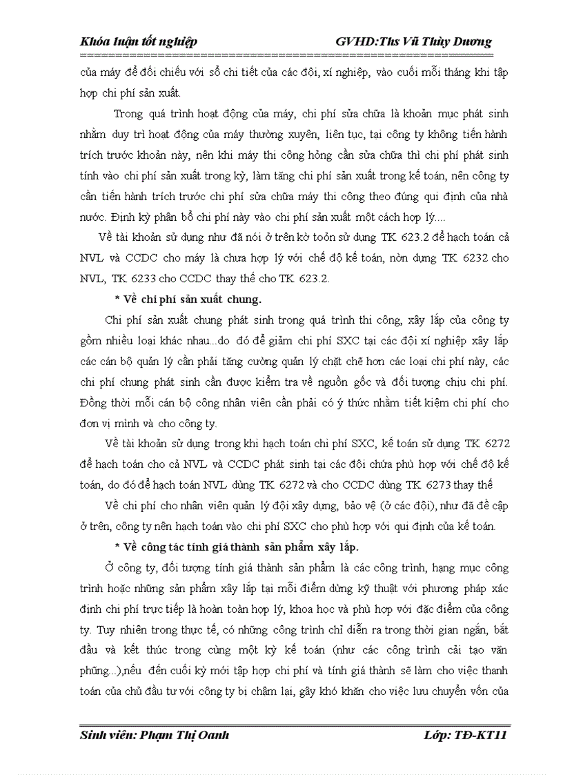 image for page Kế toán tập hợp chi phí sản xuất và tính giá thành sản phẩm xây lắp tại Công ty TNHH Tư vấn và xây dựng Thanh Bình