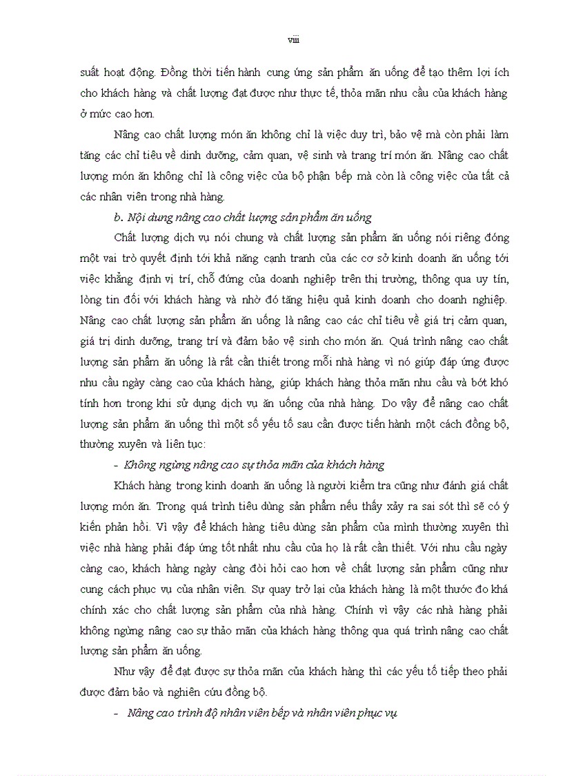 image for page Giải pháp nâng cao chất lượng sản phẩm ăn uống tại Nhà hàng quán cá Thùy Linh tại Công ty TNHH TM DV Thùy Linh Hà Nội