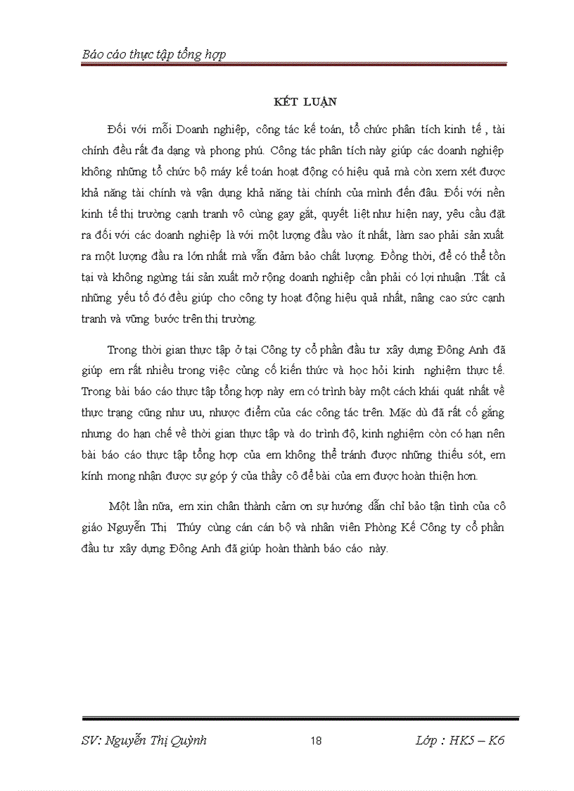 image for page Báo cáo thực tập tổng hợp tại Công ty Cổ phần đầu tư xây dựng Đông Anh