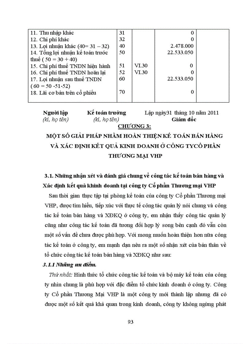 image for page Hoàn thiện công tác kế toán bán hàng và xác định kết quả kinh doanh tại công ty Cổ phần Thương mại VHP