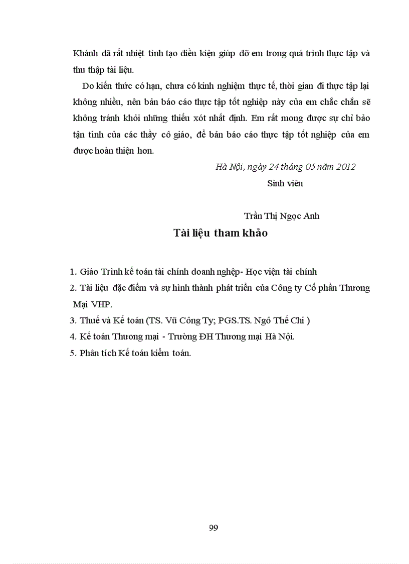 image for page Hoàn thiện công tác kế toán bán hàng và xác định kết quả kinh doanh tại công ty Cổ phần Thương mại VHP