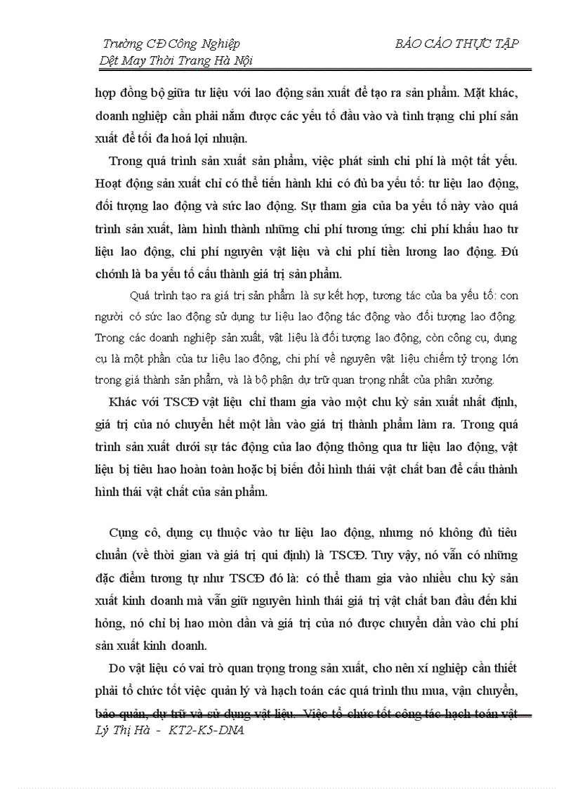 image for page Kế toán NVL CCDC và tình hình quản lý sử dụng NVL CCDC