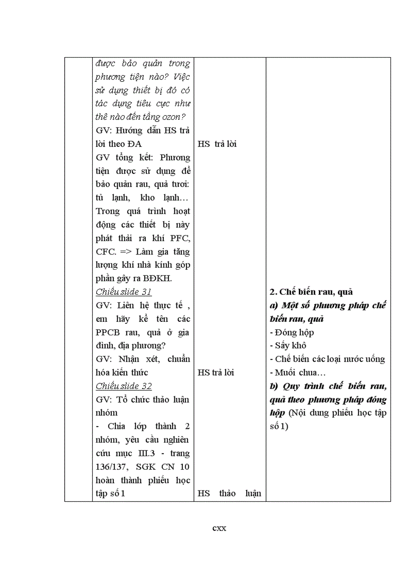 image for page Tích hợp giáo dục biến đổi khí hậu trong dạy học chương 3 môn công nghệ 10 thpt
