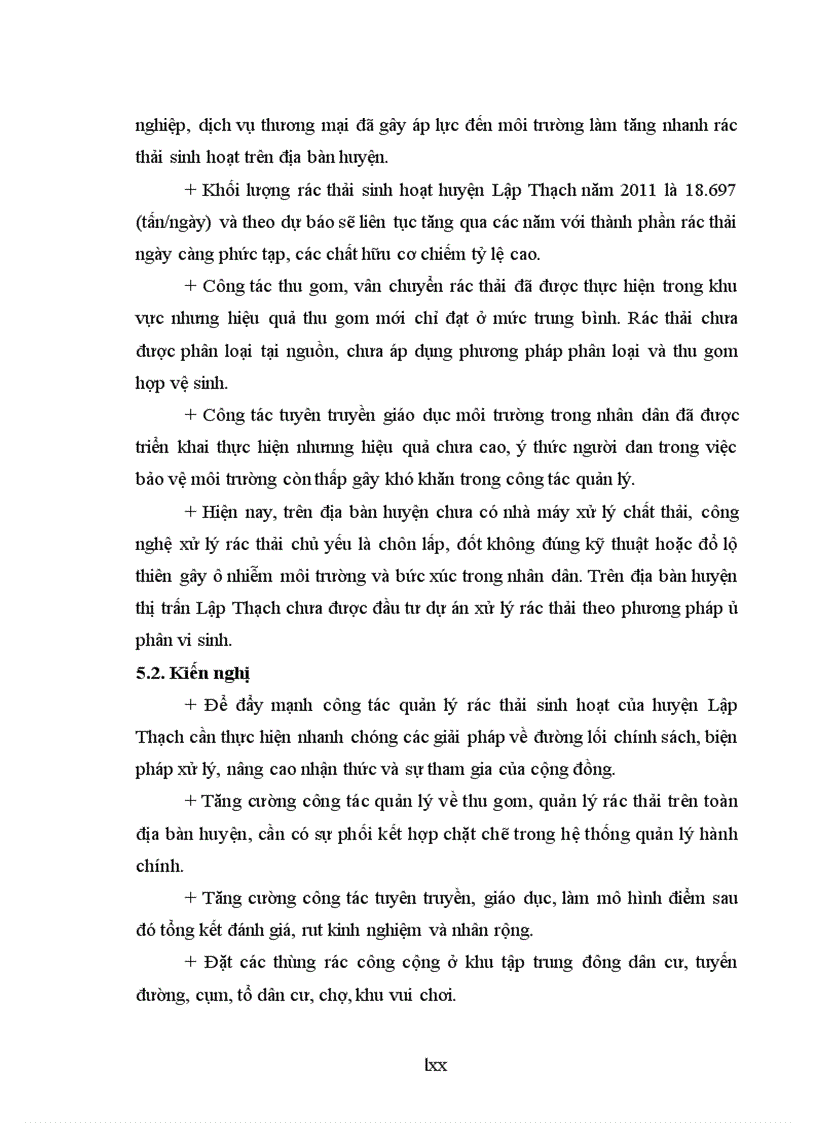 image for page Điều tra đánh giá hiện trạng quản lý rác thải sinh hoạt tại huyện Lập Thạch tỉnh Vĩnh Phúc