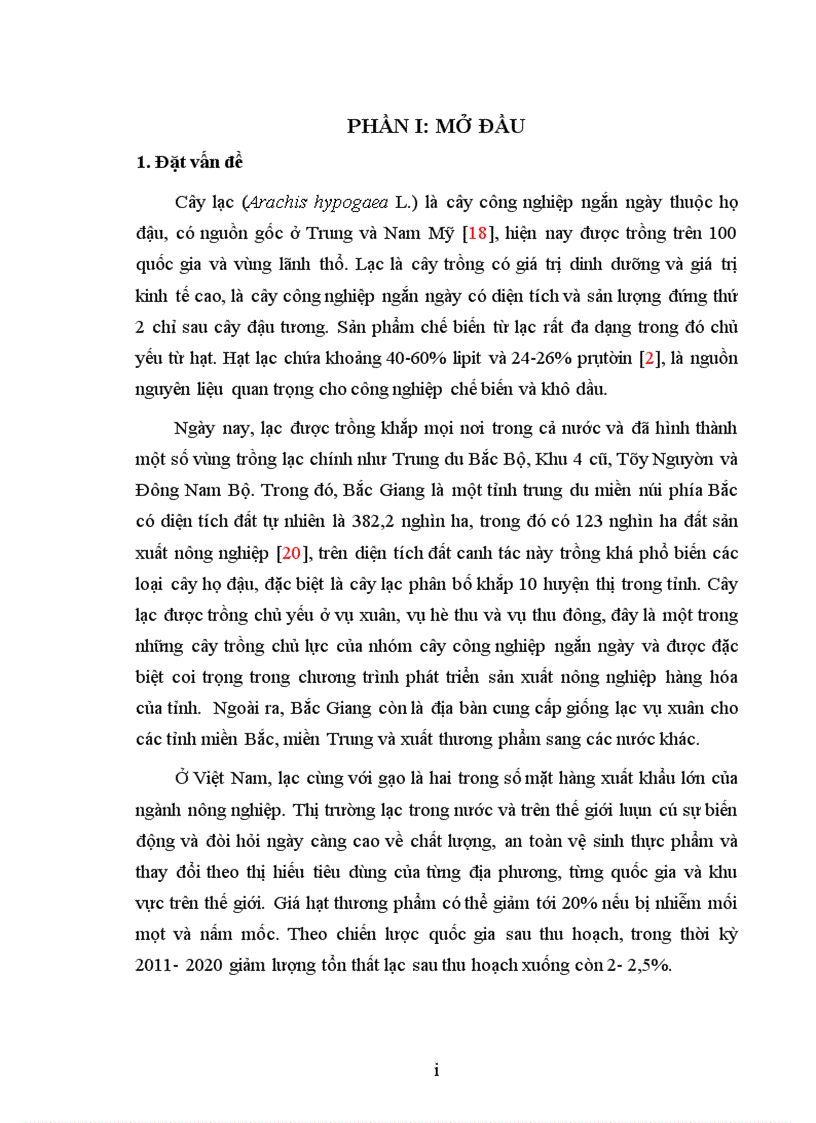 image for page Nghiên cứu sử dụng một số chế phẩm vi sinh và hóa chất để phòng chống bệnh hại chính do nấm gây ra trên nguyên liệu lạc trong kho bảo quản tại tỉnh Bắc Giang