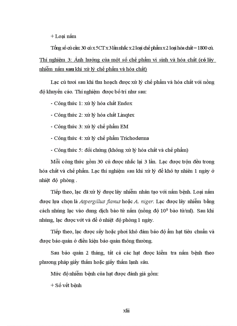 image for page Nghiên cứu sử dụng một số chế phẩm vi sinh và hóa chất để phòng chống bệnh hại chính do nấm gây ra trên nguyên liệu lạc trong kho bảo quản tại tỉnh Bắc Giang