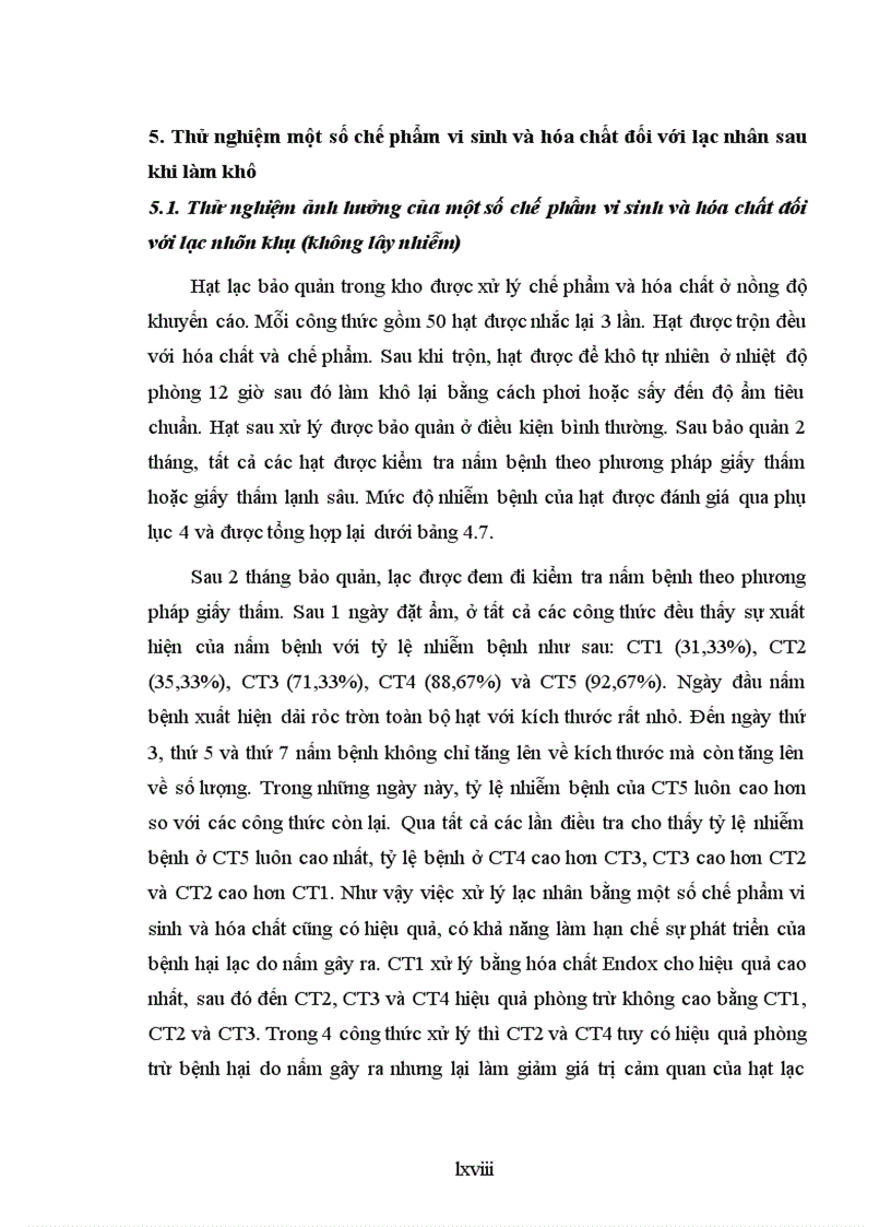 image for page Nghiên cứu sử dụng một số chế phẩm vi sinh và hóa chất để phòng chống bệnh hại chính do nấm gây ra trên nguyên liệu lạc trong kho bảo quản tại tỉnh Bắc Giang