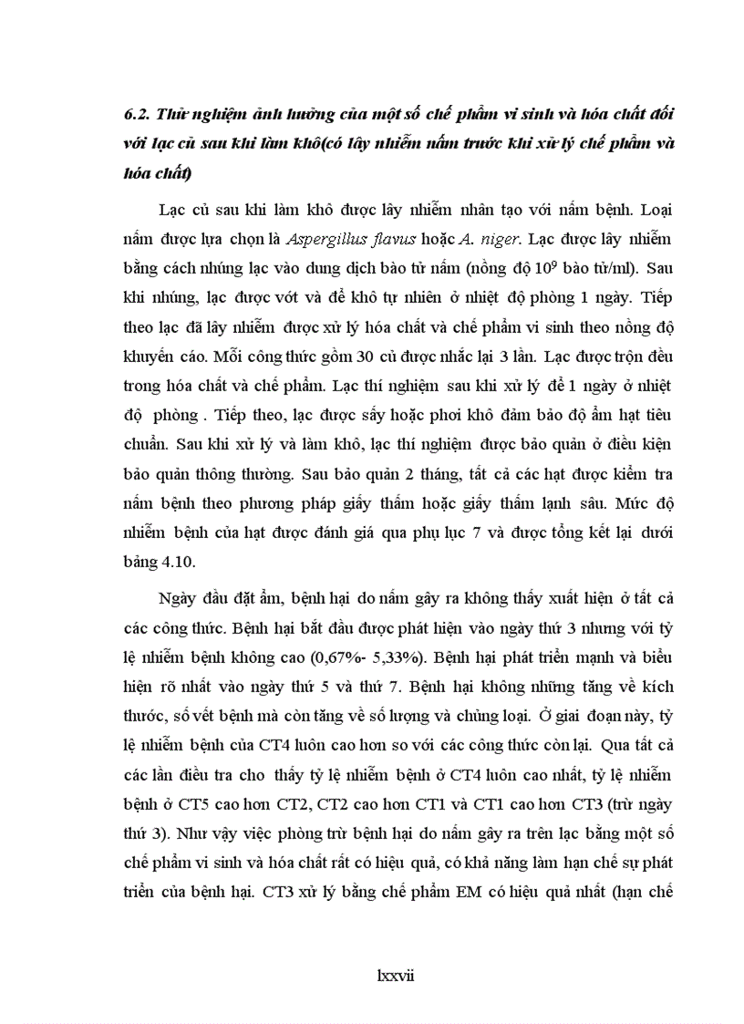 image for page Nghiên cứu sử dụng một số chế phẩm vi sinh và hóa chất để phòng chống bệnh hại chính do nấm gây ra trên nguyên liệu lạc trong kho bảo quản tại tỉnh Bắc Giang