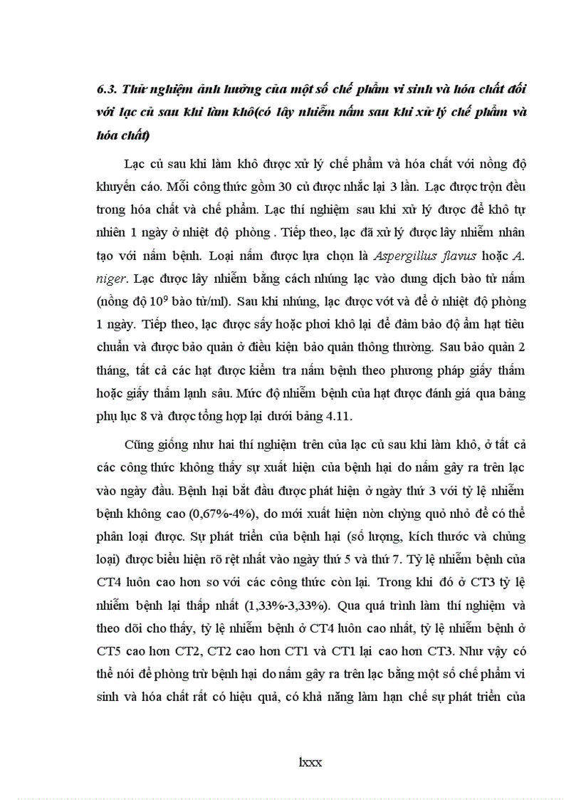 image for page Nghiên cứu sử dụng một số chế phẩm vi sinh và hóa chất để phòng chống bệnh hại chính do nấm gây ra trên nguyên liệu lạc trong kho bảo quản tại tỉnh Bắc Giang