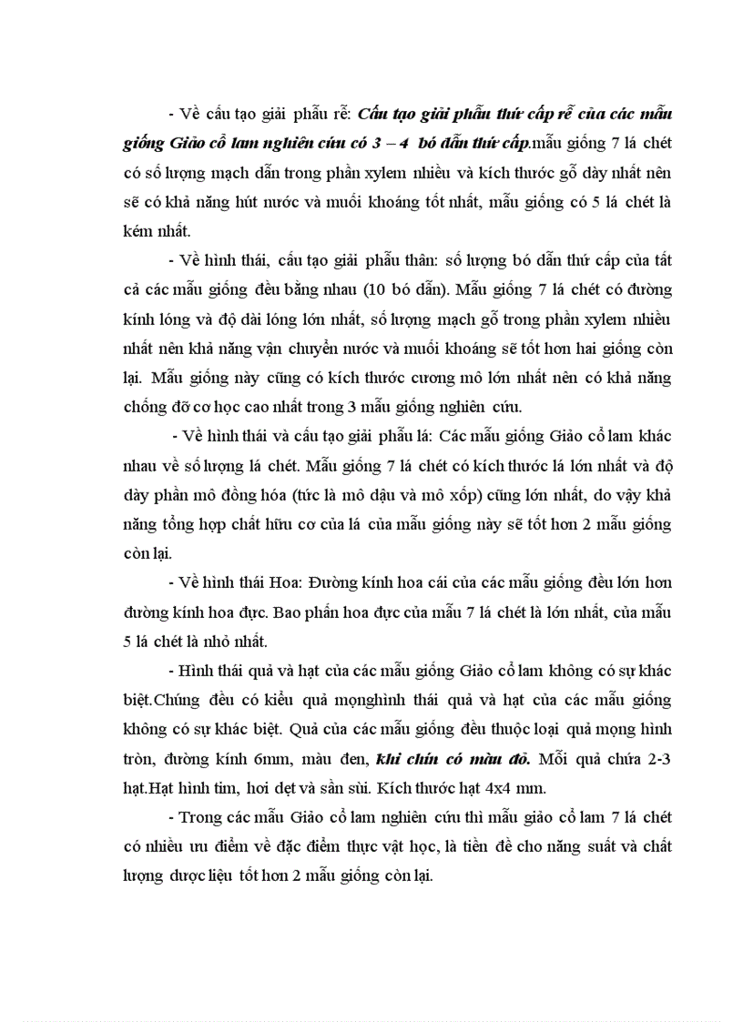 image for page Bước đầu nghiên cứu đặc điểm thực vật học của một số mẫu giống Giảo Cổ Lam Gynostemma pentaphyllum thu thập tại SaPa Lào Cai