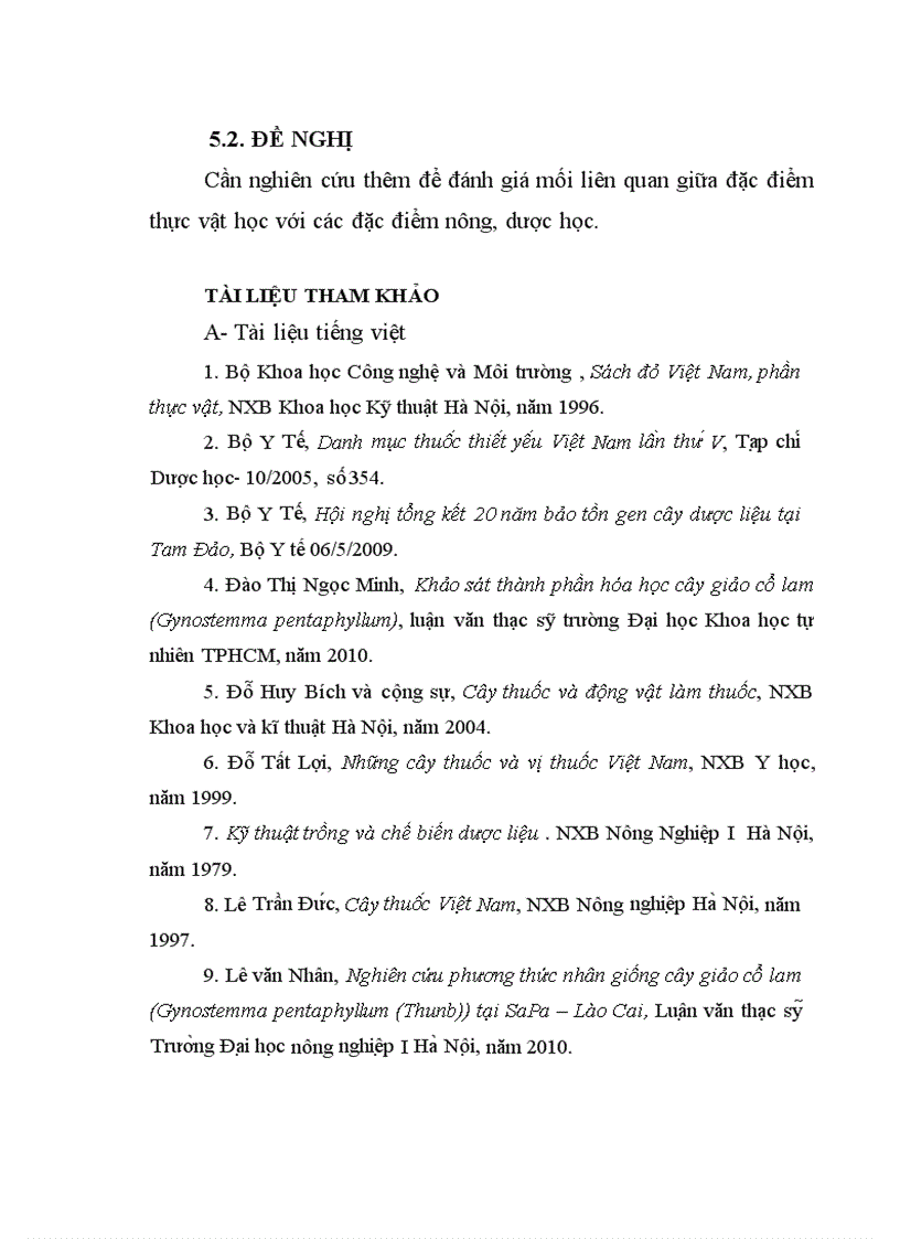 image for page Bước đầu nghiên cứu đặc điểm thực vật học của một số mẫu giống Giảo Cổ Lam Gynostemma pentaphyllum thu thập tại SaPa Lào Cai