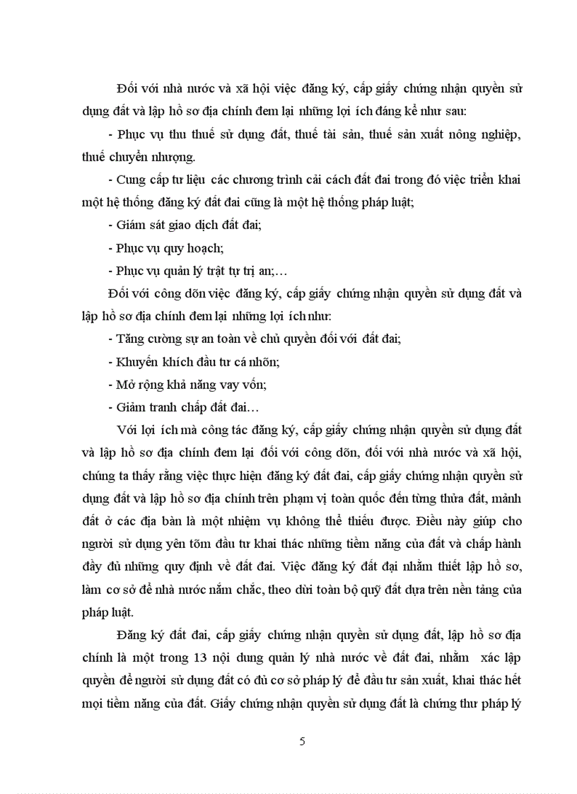 image for page Tìm hiểu công tác đăng ký đất đai cấp giấy chứng nhận quyền sử dụng đất lập hồ sơ địa chính tại xã Bình Phú huyện Thạch Thất TP Hà Nội giai đoạn 2006 201 1