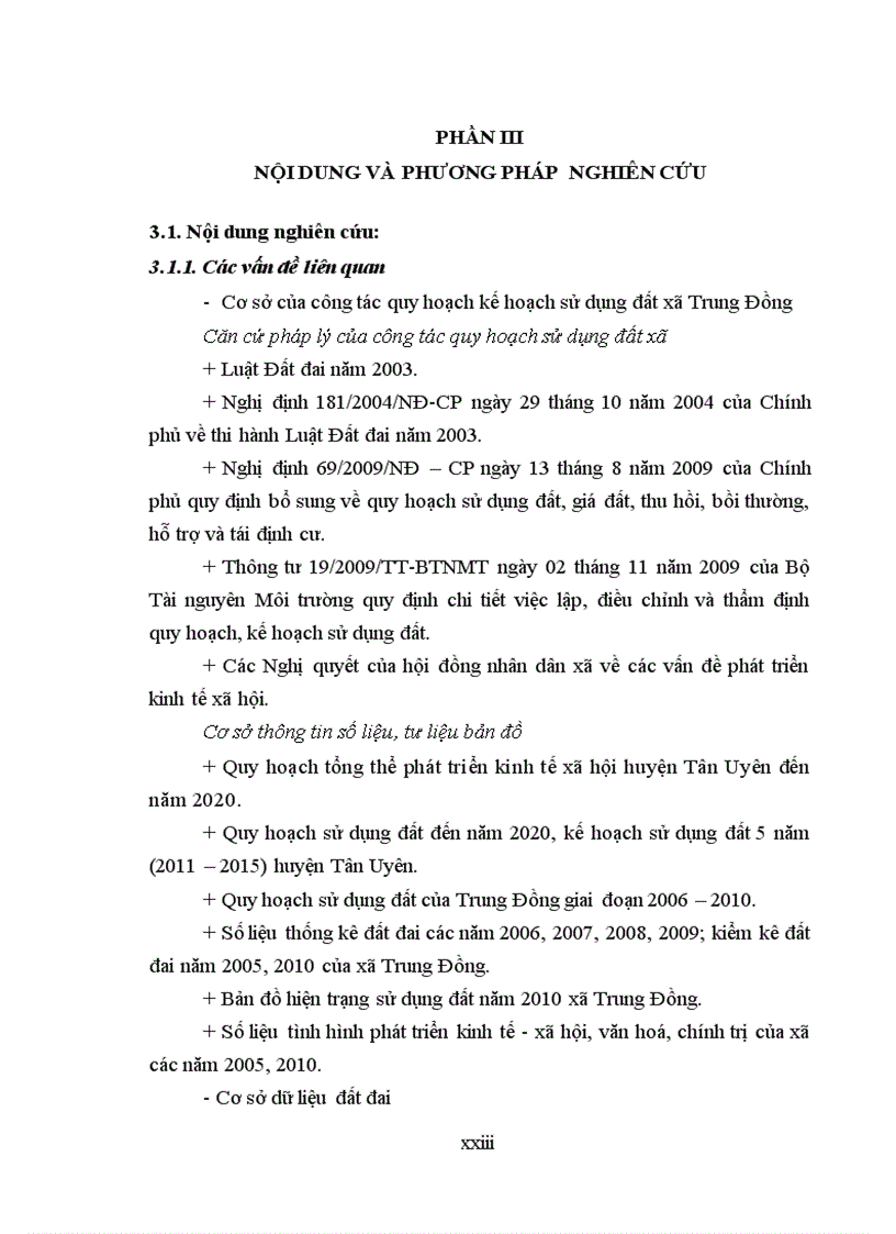 image for page Ứng dụng GIS xây dựng cơ sở dữ liệu đất đai phục vụ quy hoạch sử dụng đất xã Trung Đồng huyện Tân Uyên tỉnh Lai Châu