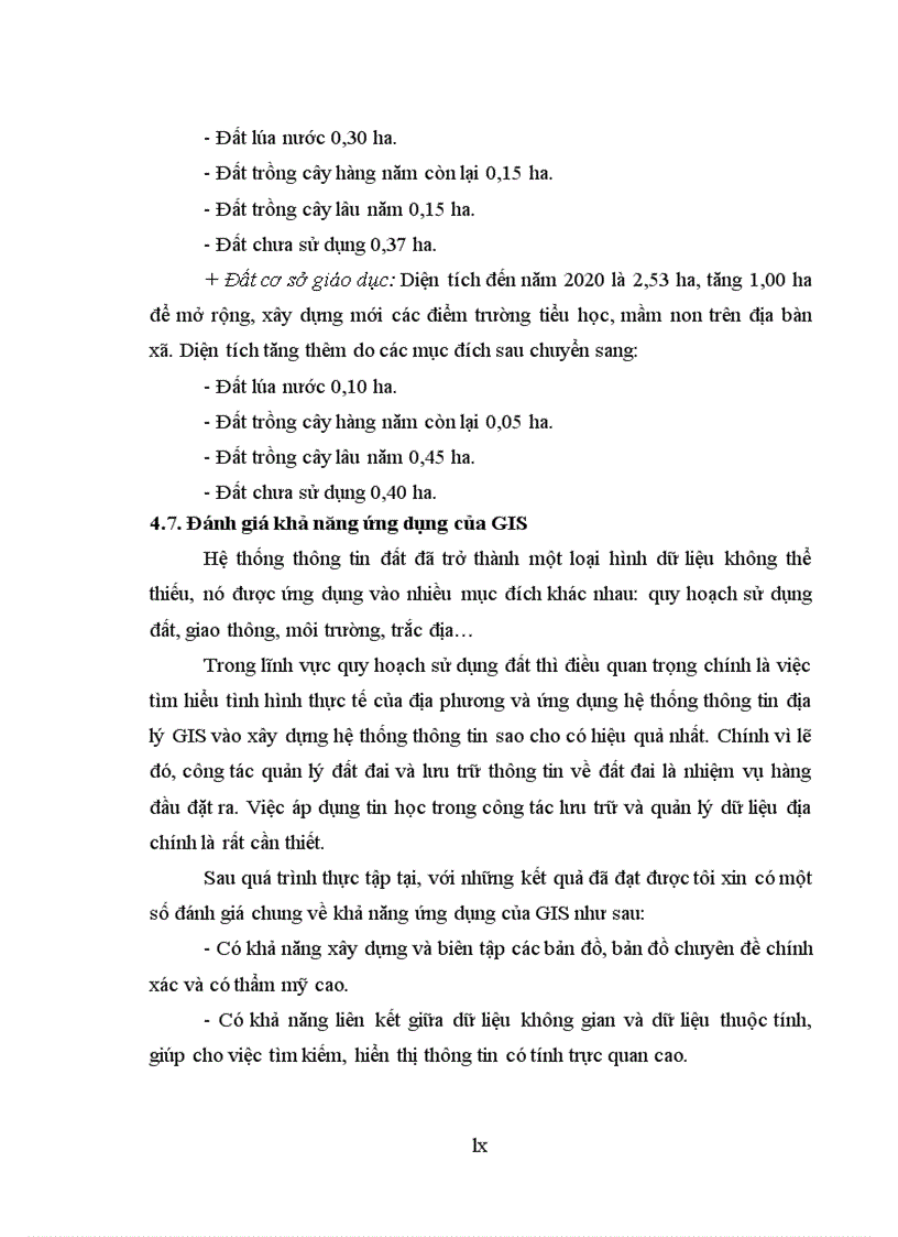 image for page Ứng dụng GIS xây dựng cơ sở dữ liệu đất đai phục vụ quy hoạch sử dụng đất xã Trung Đồng huyện Tân Uyên tỉnh Lai Châu