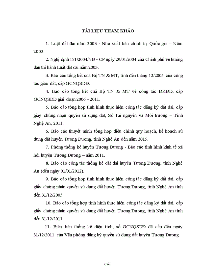 image for page Đánh giá thực trạng công tác đăng ký đất đai cấp giấy chứng nhận quyền sử dụng đất tại huyện Tương Dương tỉnh Nghệ An giai đoạn 2006 201