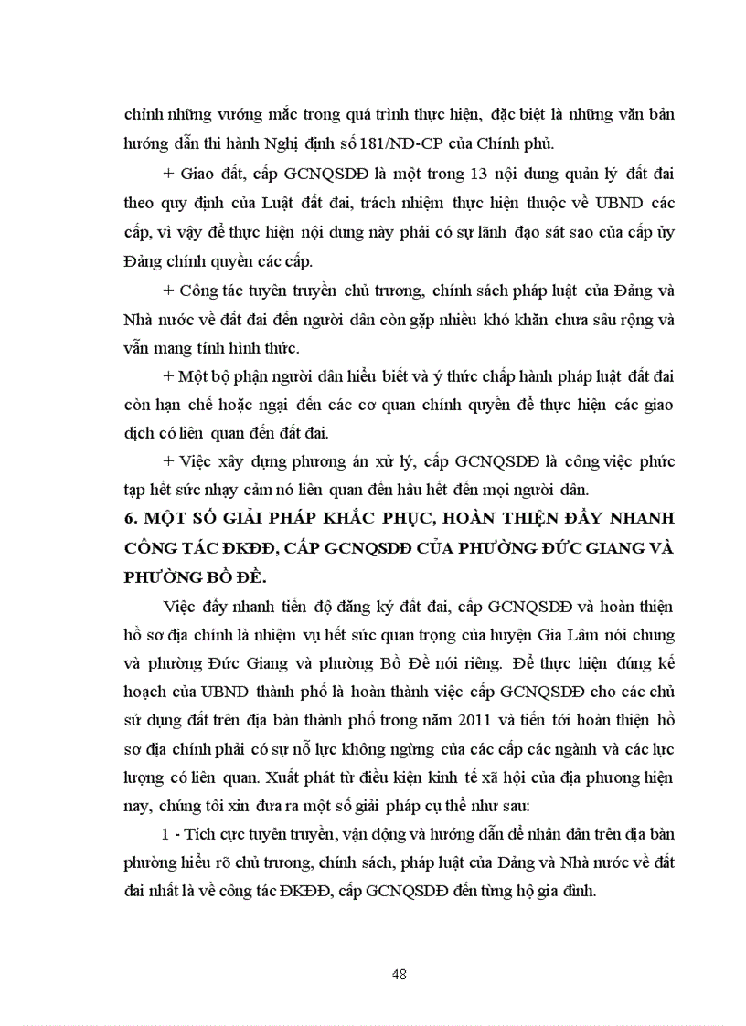 image for page Đánh giá thực trạng công tác đăng ký đất đai cấp giấy chứng nhận quyền sử dụng đất phường Đức Giang và phường Bồ Đề quận Long Biên Thành phố Hà Nội giai đoạn 2005 201