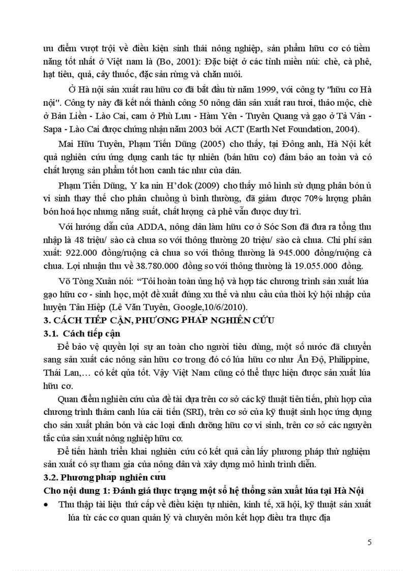 image for page Nghiên cứu sử dụng phân bón hữu cơ vi sinh và thuốc bảo vệ thực vật sinh học cho sản xuất lúa hữu cơ tại Hà Nội 1