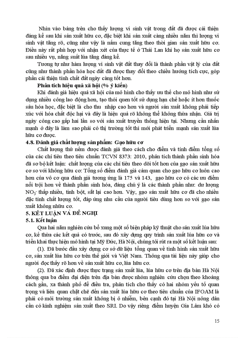 image for page Nghiên cứu sử dụng phân bón hữu cơ vi sinh và thuốc bảo vệ thực vật sinh học cho sản xuất lúa hữu cơ tại Hà Nội 1