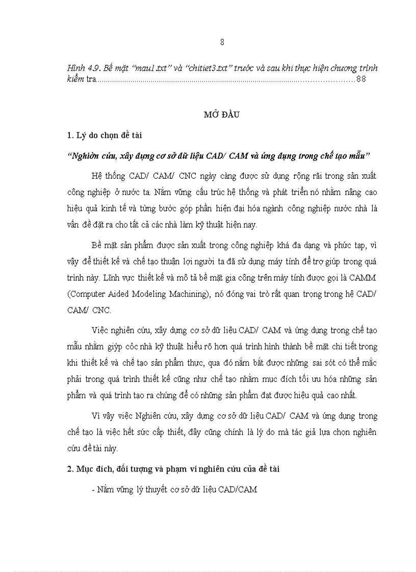 image for page Nghiên cứu xây dựng cơ sở dữ liệu CAD CAM và ứng dụng trong chế tạo mẫu 1