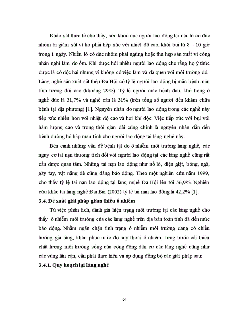 image for page Đánh giá hiện trạng môi trường đất nước tại một số làng nghề trên địa bàn tỉnh Bắc Ninh và đề xuất giải pháp giảm thiểu ô nhiễm