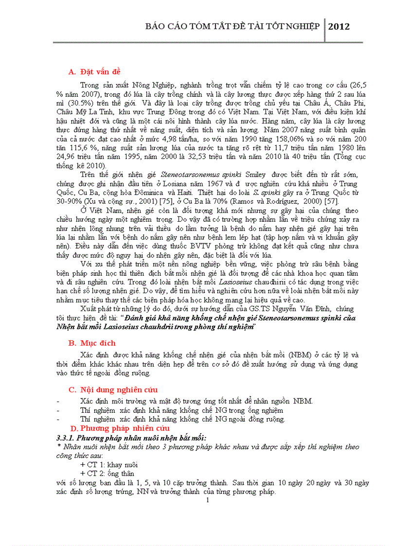 image for page Đánh giá khả năng khống chế nhện gié Steneotarsonemus spinki của Nhện bắt mồi Lasioseius chauhdrii trong phòng thí nghiệm 1