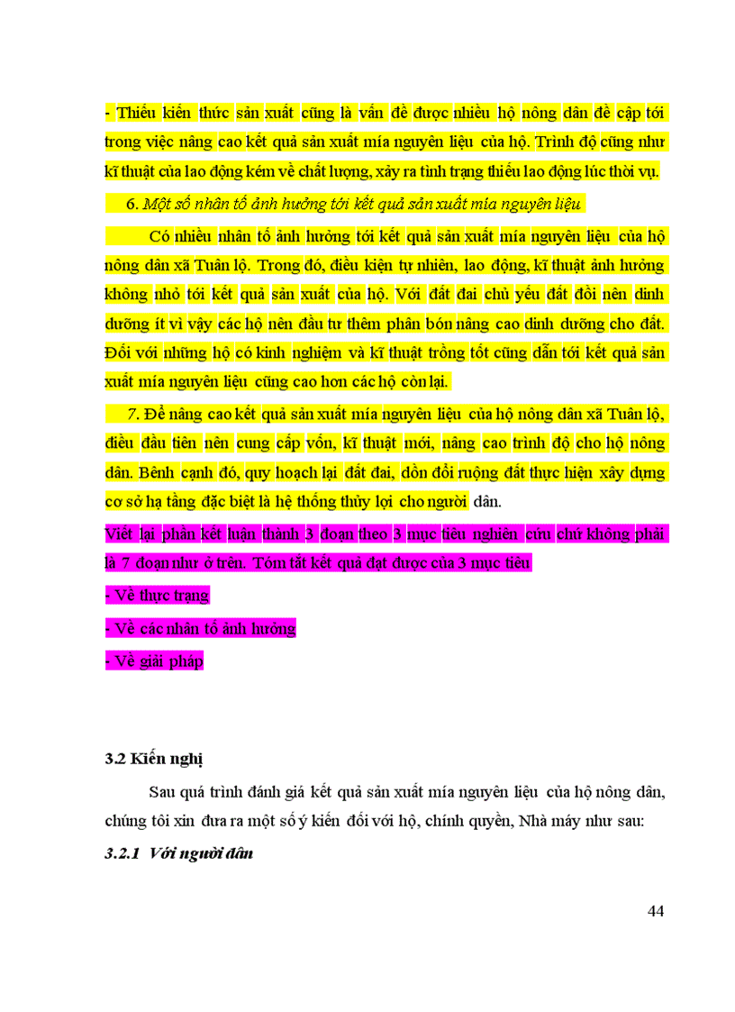 image for page Tìm hiểu thực trạng sản xuất mía nguyên liệu của các hộ nông dân tại xã Tuân Lộ huyện Sơn Dương tỉnh Tuyên Quang