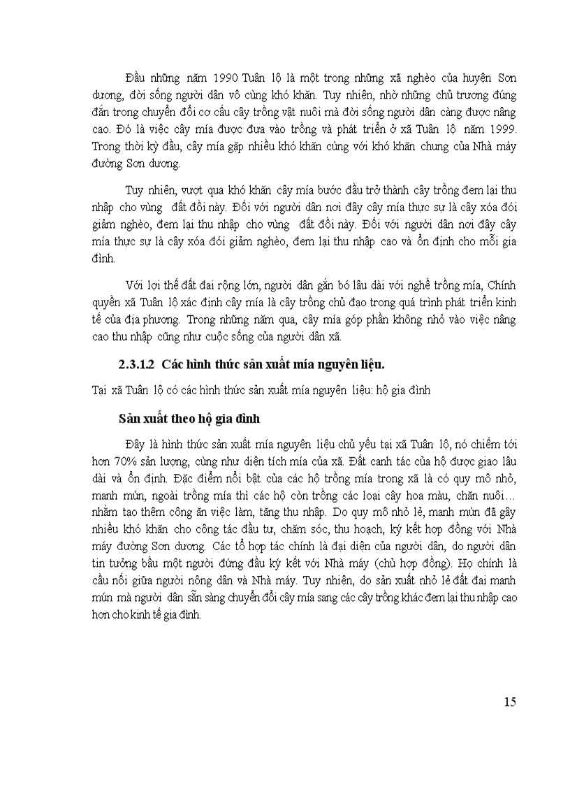 image for page Tìm hiểu thực trạng sản xuất mía nguyên liệu của các hộ nông dân tại xã Tuân Lộ huyện Sơn Dương tỉnh Tuyên Quang 1