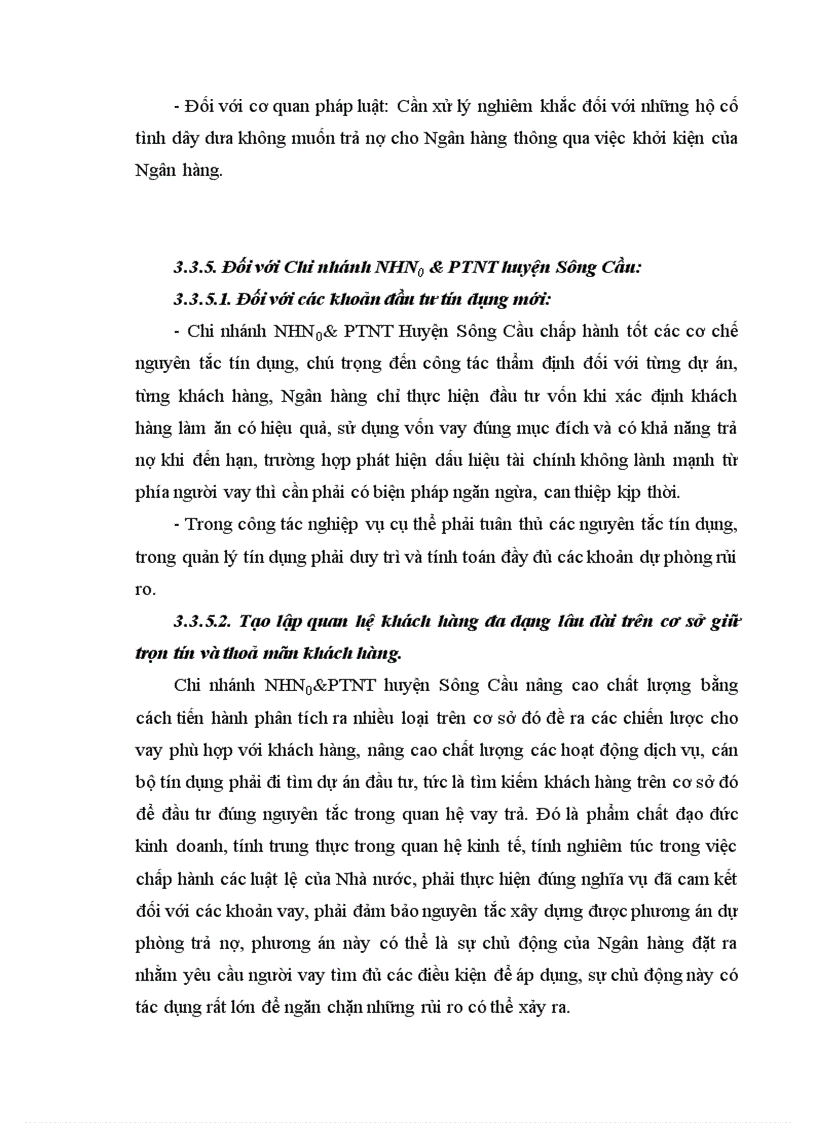 image for page Giải pháp hạn chế rủi ro tín dụng tại Chi nhánh Ngân hàng Nông nghiệp và phát triển Nông thôn huyện Sông Cầu 1