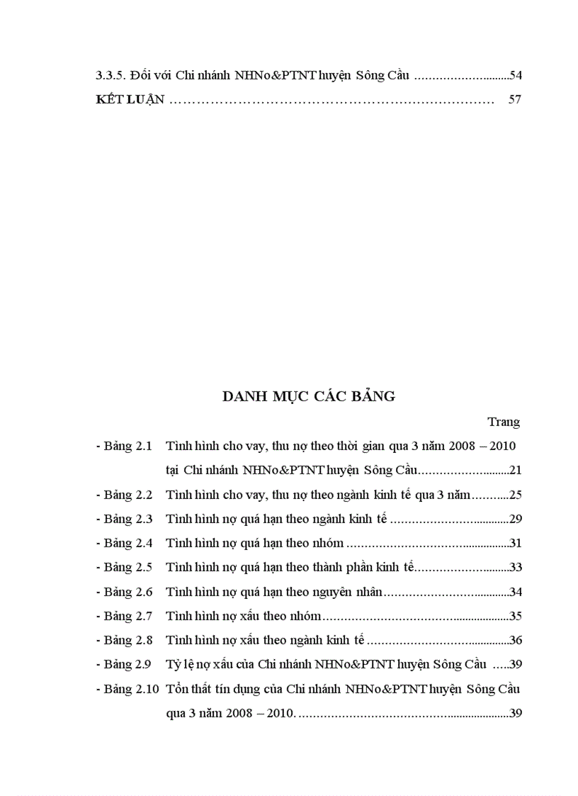 image for page Giải pháp hạn chế rủi ro tín dụng tại Chi nhánh Ngân hàng Nông nghiệp và phát triển Nông thôn huyện Sông Cầu 1