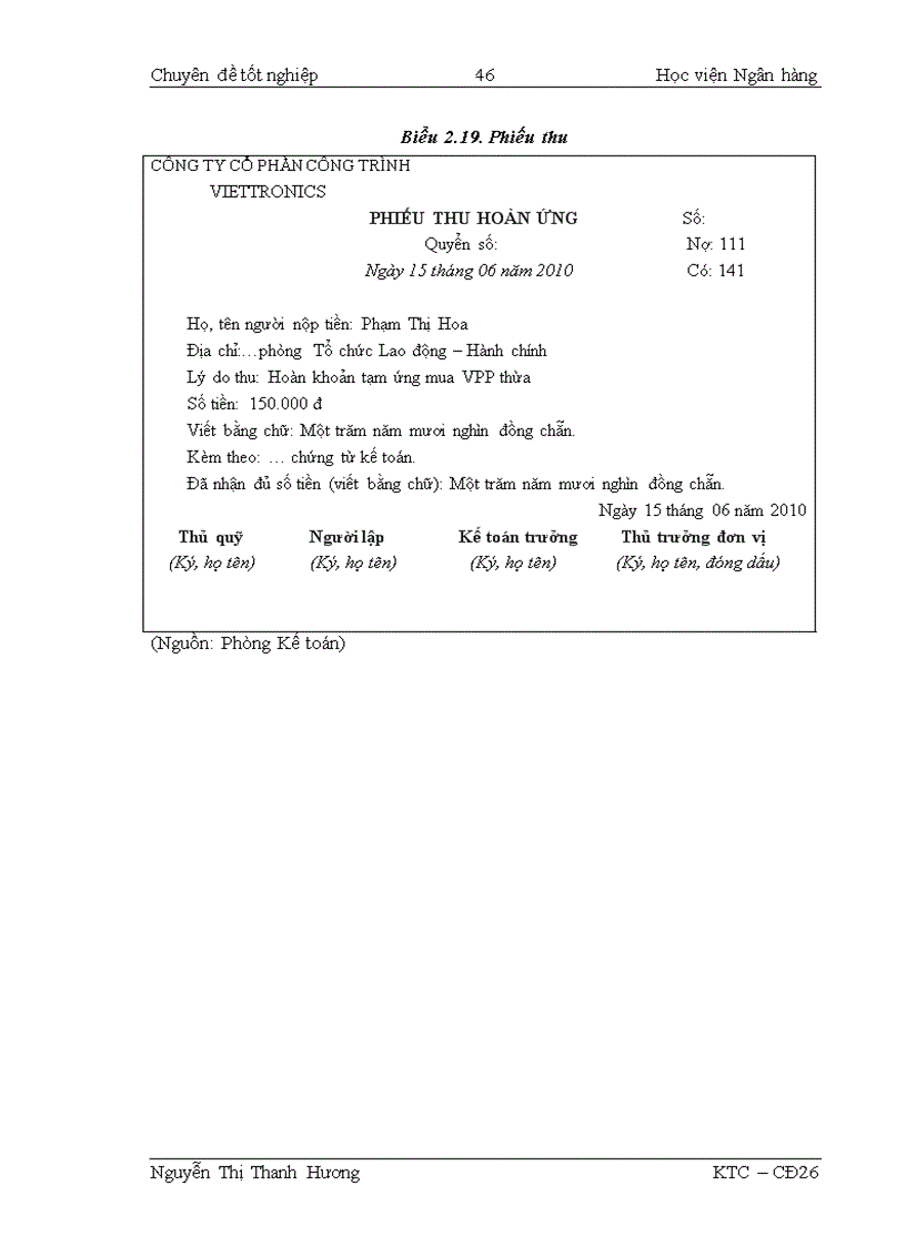 image for page Thực trạng công tác kế toán bán hàng và xác định kết quả bán hàng tại CTCP Công Trình VIETTRONICS