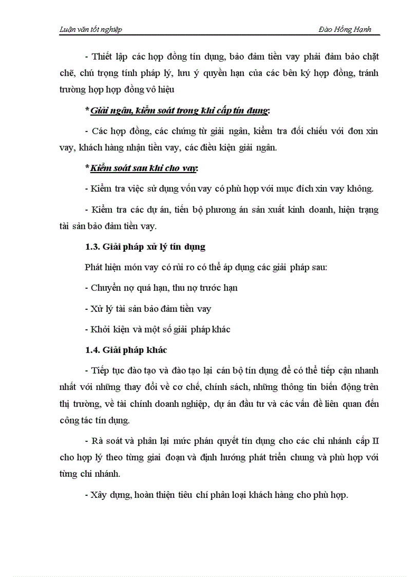 image for page Một số giải pháp phòng ngừa và hạn chế rủi ro tín dụng tại NHNo PTNT Hà Nội