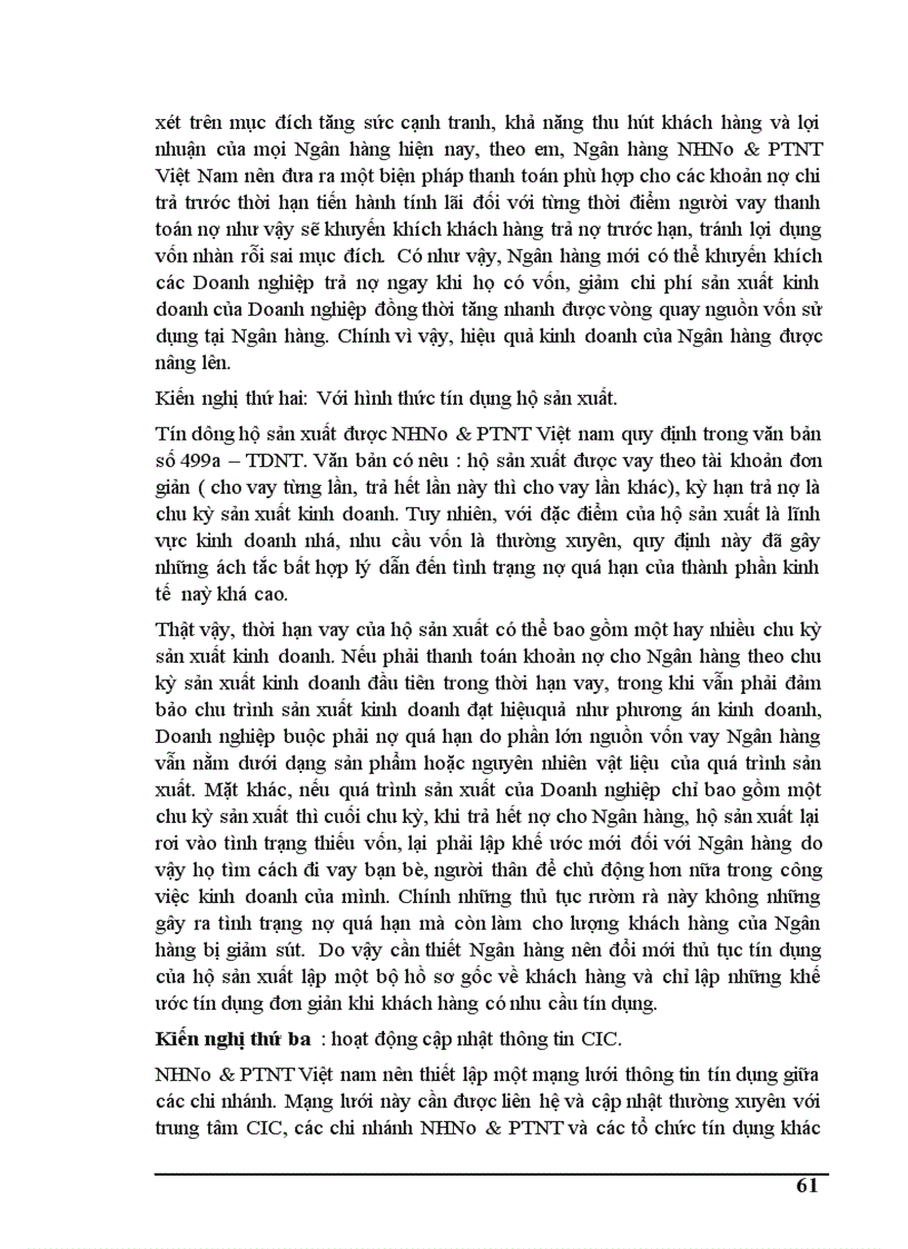 image for page Thực trạng tín dụng và rủi ro tín dụng tại ngân hàng nông nghiệp phát triển nông thôn Hà Nội