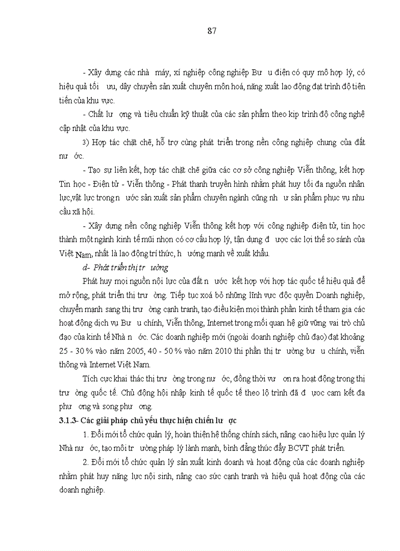 image for page Hoàn thiện chiến lược thị trường của Tổng Công ty Bưu chính Viễn thông Việt Nam trong điều kiện hội nhập kinh tế quốc tế