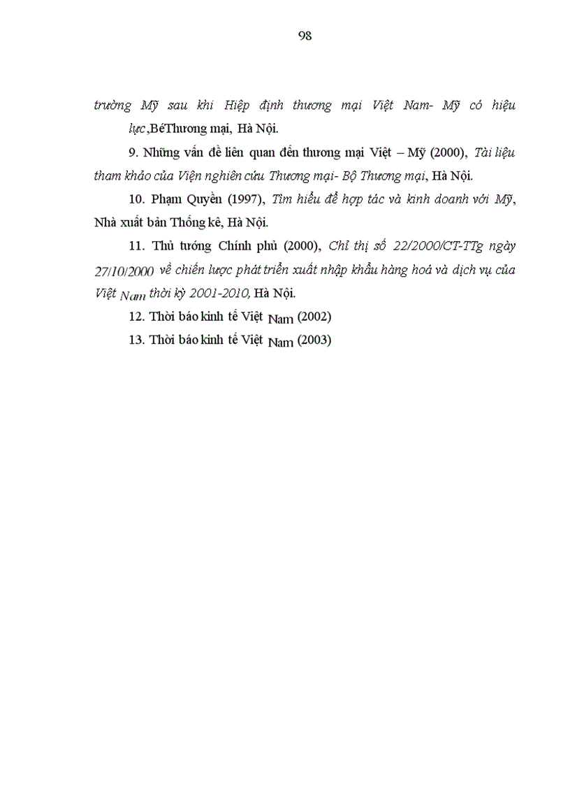 image for page Một số giải pháp nhằm đẩy mạnh xuất khẩu vào thị trường Hoa Kỳ của các doanh nghiệp Việt Nam thời kỳ đến năm 2010