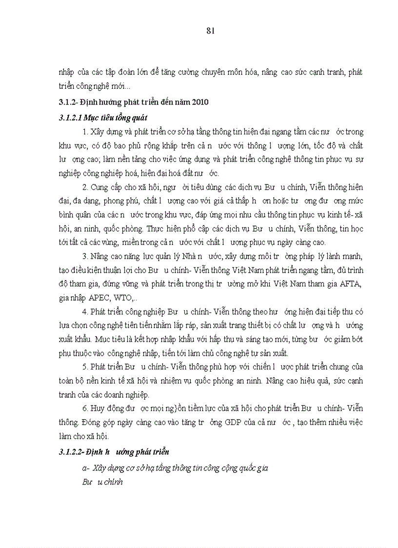 image for page Hoàn thiện chiến lược thị trường của Tổng Công ty Bưu chính Viễn thông Việt Nam trong điều kiện hội nhập kinh tế quốc tế 1