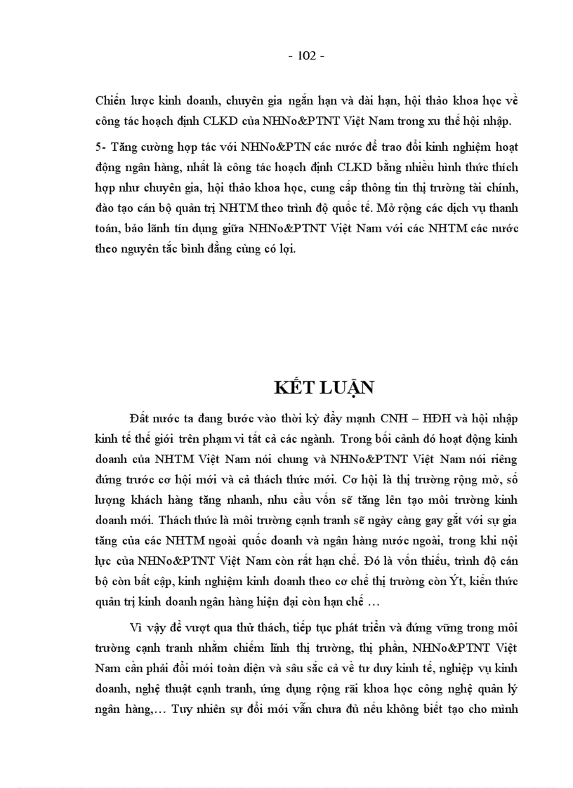 image for page Một số giải pháp hoàn thiện công tác hoạch định chiến lược kinh doanh tại Ngân hàng nông nghiệp và Phát triển nông thôn Việt Nam