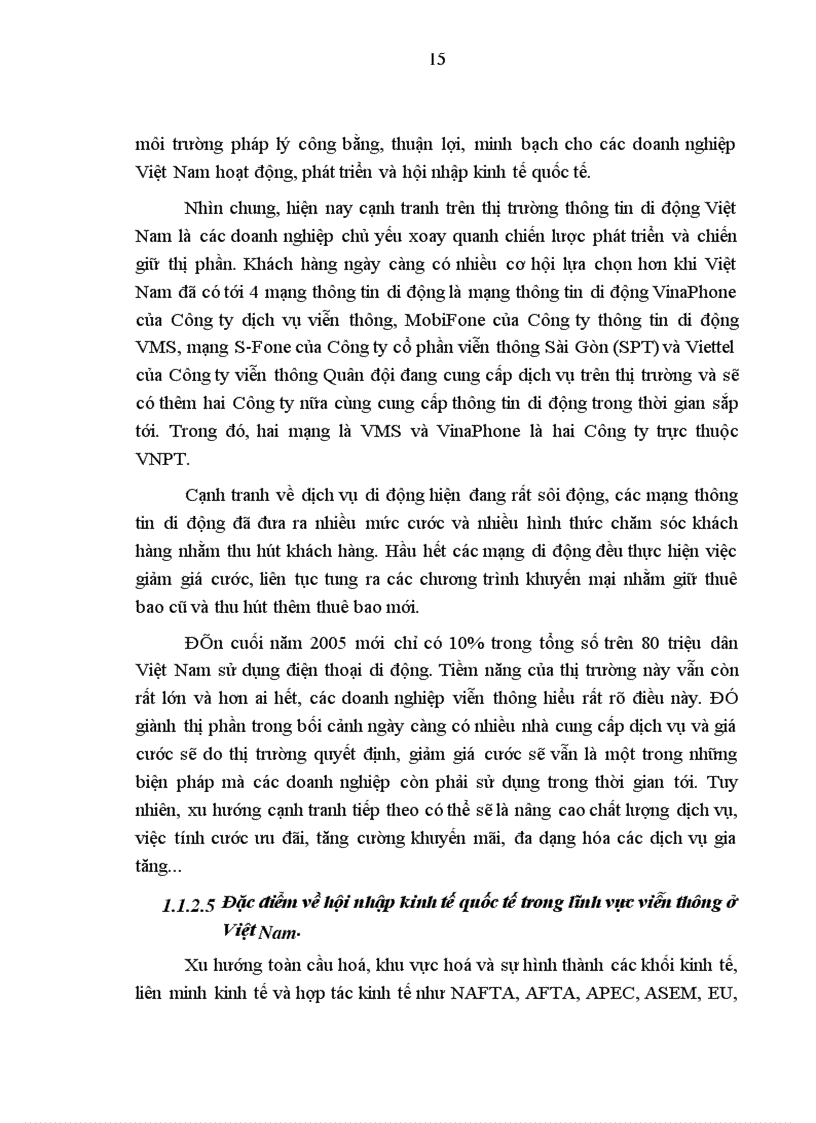 image for page Các giải pháp phát triển kinh doanh của Công ty thông tin di động VMS thuộc Tổng Công ty bưu chính viễn thông Việt Nam trong quá trình hội nhập kinh tế quốc tế
