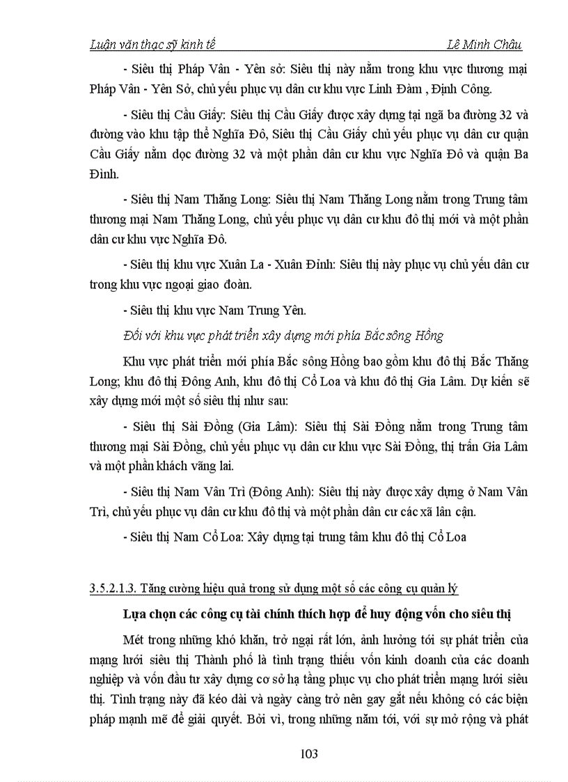 image for page Một số giải pháp nhằm tăng cường công tác quản lý nhà nước đối với các siêu thị trên địa bàn Hà Nội 1