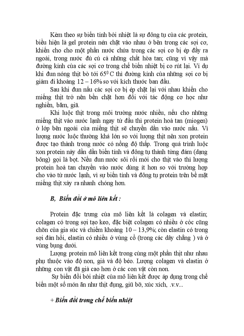 image for page Protein của thịt sự biến đổi trong chế biến ứng dụng 1