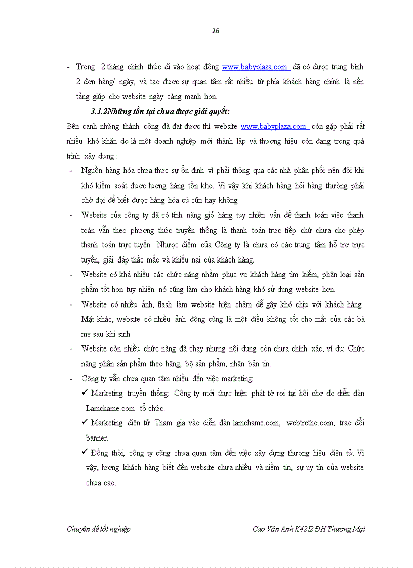 image for page Hoàn thiện quy trình bán lẻ trực tuyến tại website www babyplaza vn của công ty Cổ phần Quốc tế VNETC 5