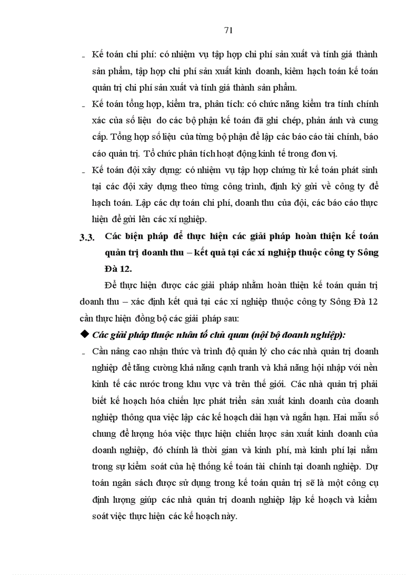 image for page Hoàn thiện kế toán quản trị doanh thu kết quả tại các xí nghiệp thuộc công ty Sông Đà 12