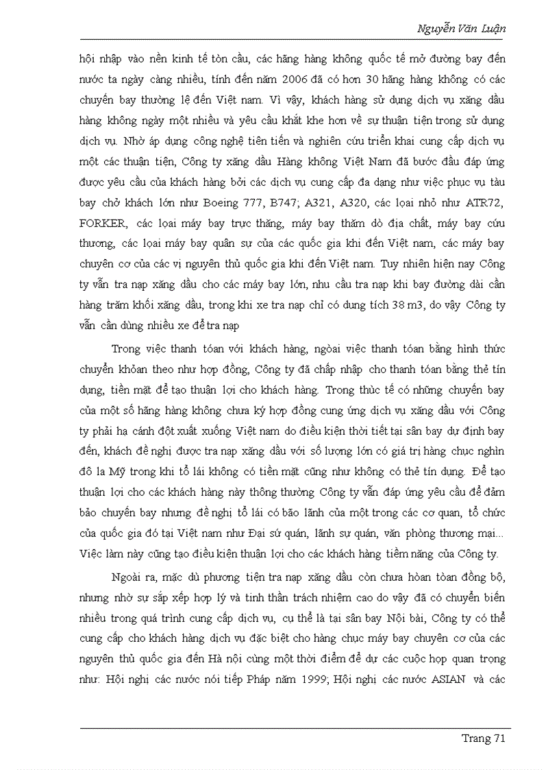 image for page Một số giải pháp nhằm nâng cao chất lượng dịch vụ của Công ty xăng dầu Hàng không Việt Nam