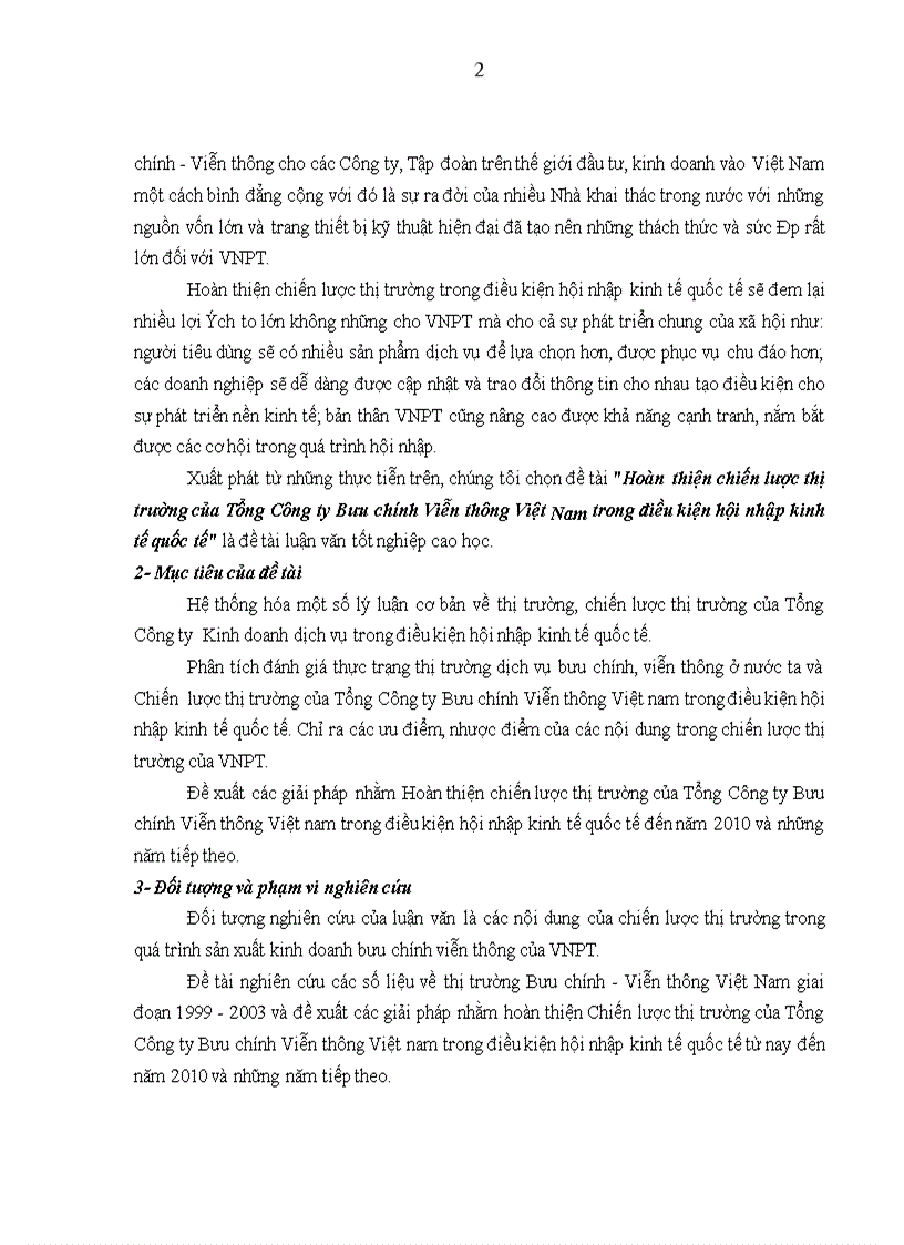 image for page Hoàn thiện chiến lược thị trường của Tổng Công ty Bưu chính Viễn thông Việt Nam trong điều kiện hội nhập kinh tế quốc tế