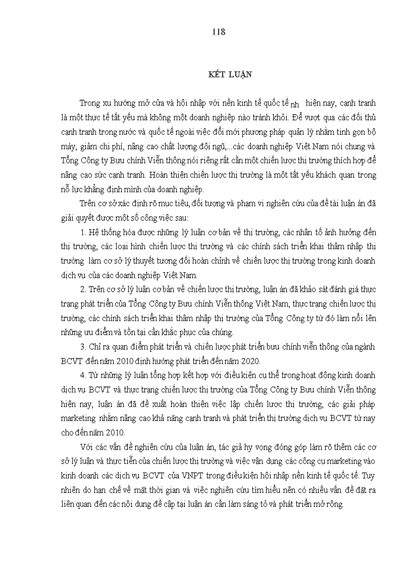 image for page Hoàn thiện chiến lược thị trường của Tổng Công ty Bưu chính Viễn thông Việt Nam trong điều kiện hội nhập kinh tế quốc tế