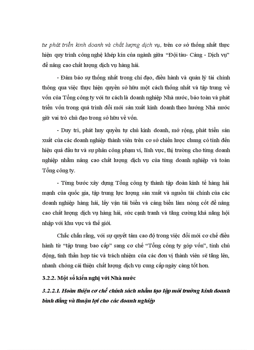 image for page Một số giải pháp nhằm nâng cao chất lượng dịch vụ của Tổng công ty Hàng hải Việt Nam