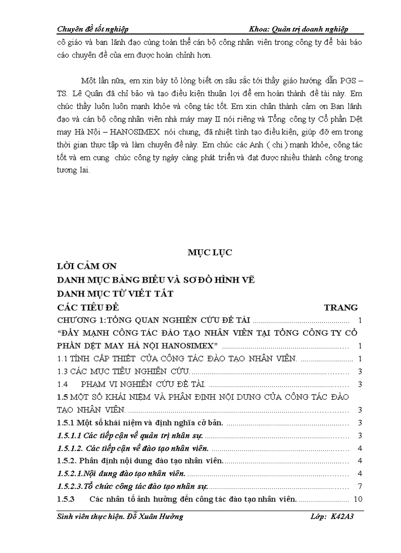 image for page Đẩy mạnh công tác đào tạo nhân viên tại Tổng công ty Cổ phần Dệt may Hà Nội Hanosimex 1