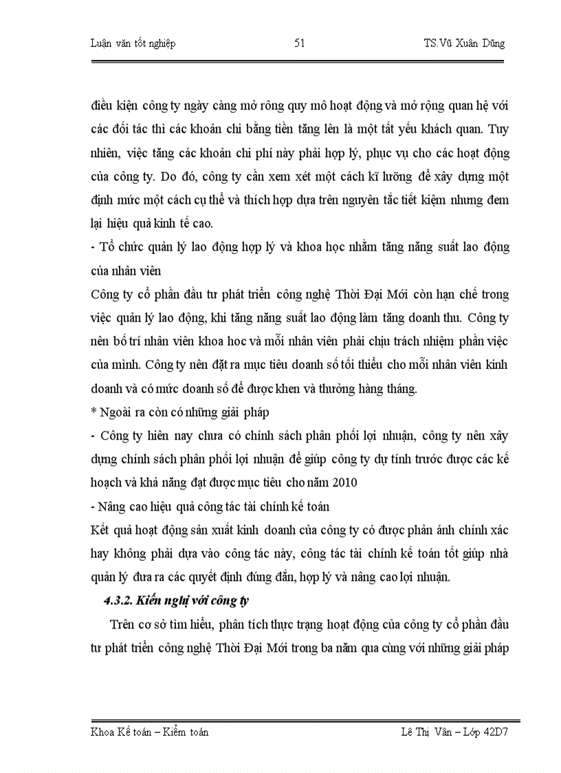 image for page Giải pháp nâng cao lợi nhuận tại công ty cổ phần đầu tư phát triển công nghệ Thời Đại Mới