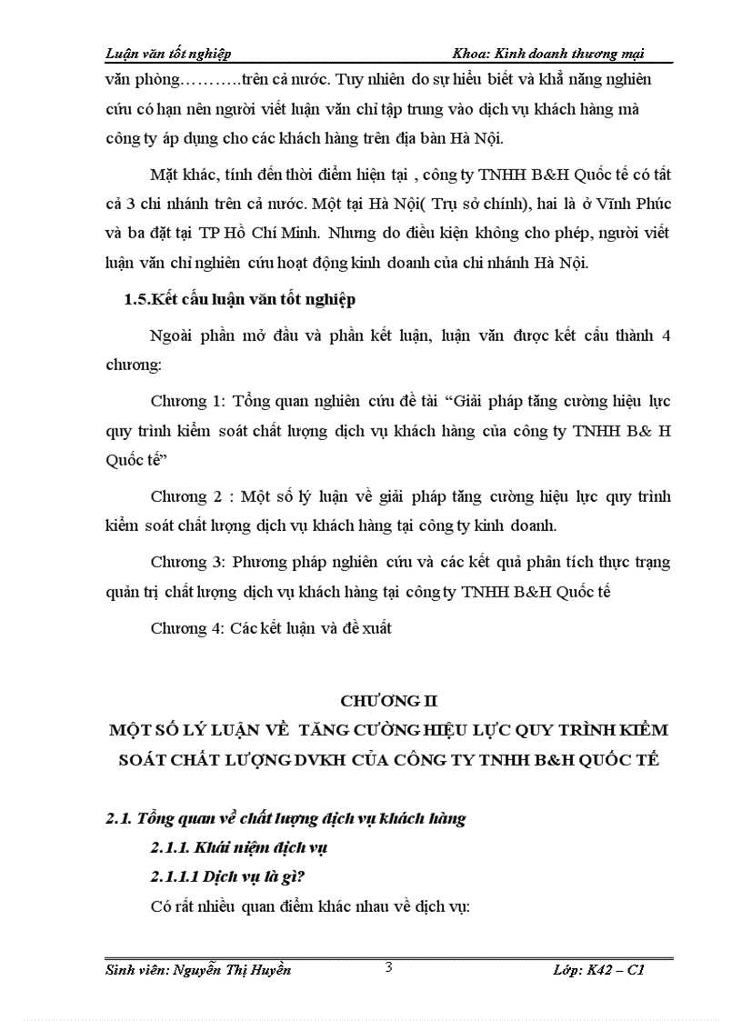image for page TĂng cường hiệu lực quy trình kiểm soát chất lượng dvkh của công ty tnhh b h quốc tế