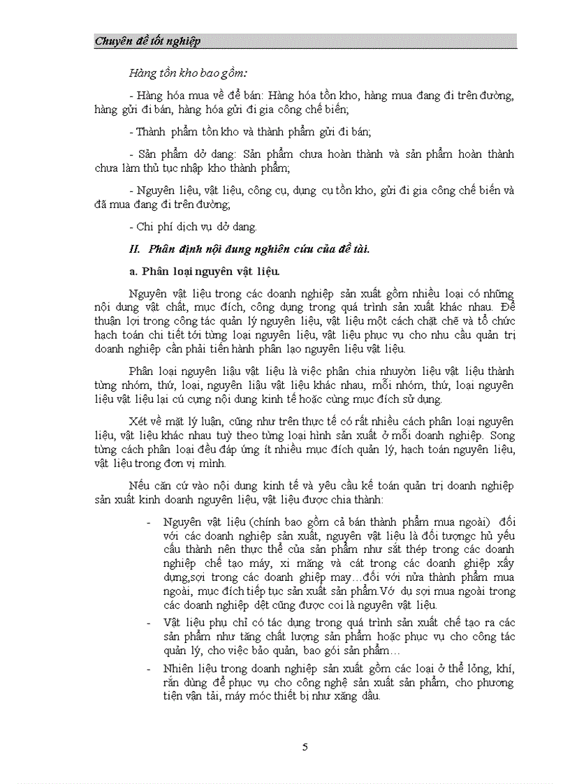 image for page Tổ chức công tác hạch toán nguyên vật liệu công cụ dung cụ ở công ty 3