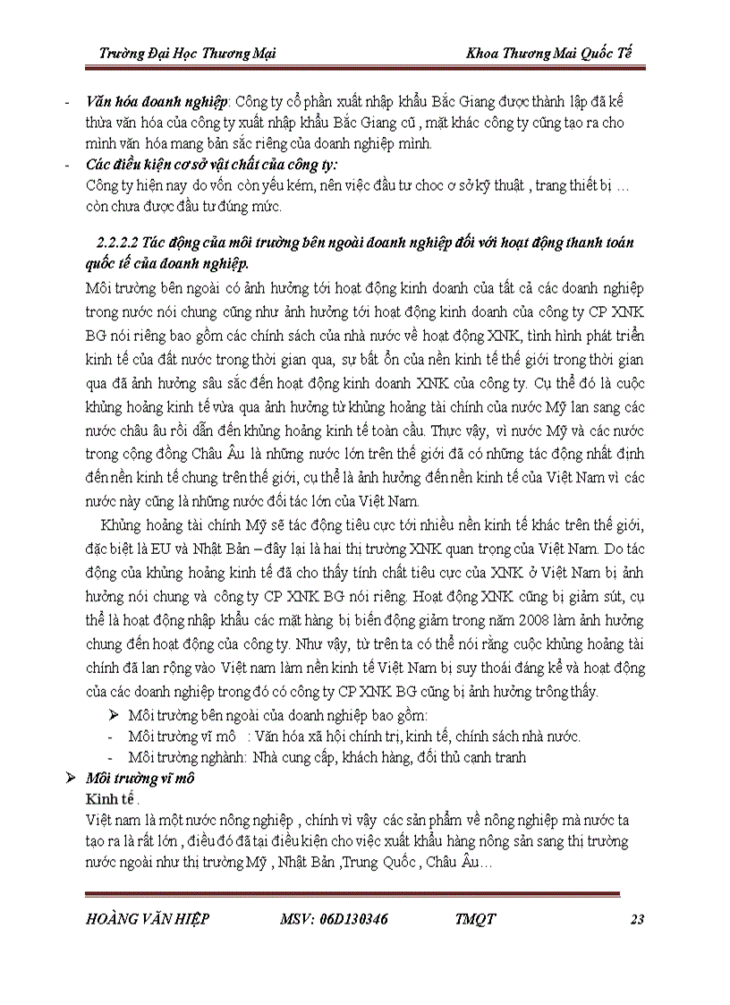 image for page Hoàn thiện quản trị thanh toán xuất khẩu hàng nông sản tại công ty cổ phần xuất nhập khẩu Bắc Giang 5